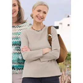 GOLDNER Langarm Melange Beige 23