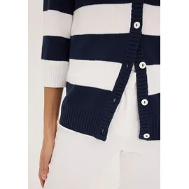 bonprix Strickjacke mit Streifenmuster Blau L