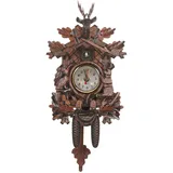 ERINGOGO Holz Pendeluhr Wanduhr Kuckucksuhr Leise Schlafzimmer Wanduhr Wohnzimmeruhr Büro Dekorative Ohne Batterie