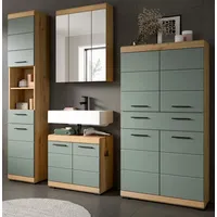 Inn.furn Badmöbel-Set "Shawn" in Salbei und Artisan Eiche Badkombination