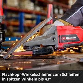 Einhell TP-AG 18/125 F Li BL-Solo ohne Akku + Zubehör