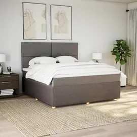 vidaXL Boxspringbett 180 x 200 cm Taupe