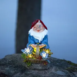 Best Season Dekoleuchte Kunststoff (H)22 x Ø 14 cm inkl. Dämmerungssensor mehrfarbig