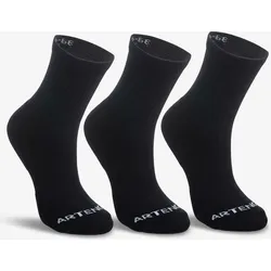 Tennissocken RS 100 High 3er-Pack schwarz 43/46