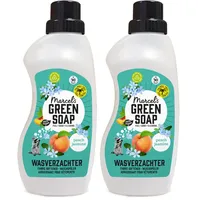 Marcel's Green Soap - Weichspüler - Pfirsich & Jasmine - Weichspüler - Frei von Plastik und Palmöl - 100% umweltfreundlich - 100% vegan - 97% biologisch abbaubar - 750ml (Packung mit 2)