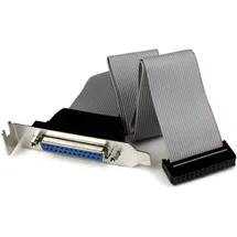 Startech StarTech.com Low Profile IDC 26 (Buchse) auf DB25 (Buchse) Slotblech 40cm - Mainboard Header ICD26 auf Parallel Port DB25 Bracket