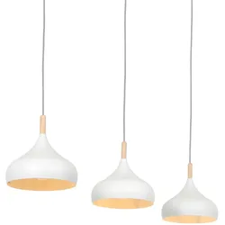 Mexlite Pendelleuchte 3099W dimmbar 3-flammig E27-Fassung