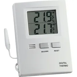 FORMAT Thermometer Max-Min. Elektr. Kunststoff weiß