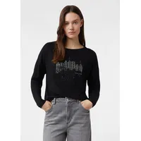 Comma, T-Shirt, schwarz, 38