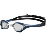 arena Cobra Ultra Swipe Unisex-Wettkampfbrille für Erwachsene, Schwimmbrille mit Gebogenen Gläsern, Anti-Beschlag, UV-Schutz, 5 Austauschbare Nasenstege