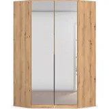 OTTO home Eckkleiderschrank AGORDO 117 x 210 x 117 cm Braun