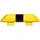 MORAVIA Rammschutz-Balken schwarz/gelb 76 x 3,0 mm 400 mm lang