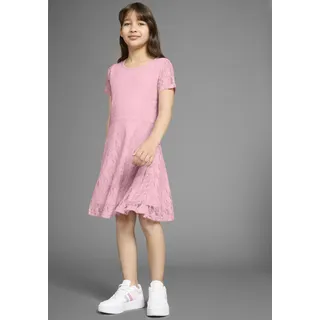 Kidsworld Spitzenkleid Jerseykleid Rosa 176/182
