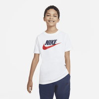 Nike Sportswear Baumwoll­T-Shirt für ältere Kinder White/Obsidian/University Red, XL