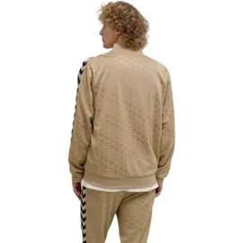hummel Archive Regular Poly Jacket AOP Jacke Trainingsjacke Sportjacke beige/gold/blau 227580-8173, Größe:S - Beige - S