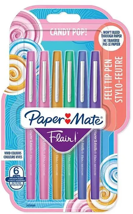 Papermate Flair Filzstift Medium Mehrfarbig 6 Stück(e)