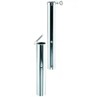 Schneider Bodenhülse Aluminium Grau