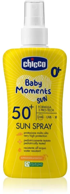 Chicco Baby Moments Sun Sonnenspray für Kinder SPF 50+ 0 m+ 150 ml
