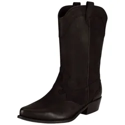 Stiefel FELMINI "Felmini Stiefel Leder", Damen, Gr. 41, schwarz, Leder, casual, Schuhe