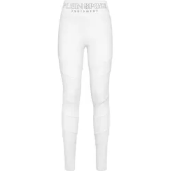 PLEIN SPORT Damen Tight STATEMENT, Wei?, M