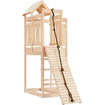 vidaXL Spielturm mit Kletterwand Kiefer Braun