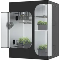 2 in 1 150x120x200 Deluxe 600D Zuchtzelt Gewächshaus Grow Box Growzelt Tent,Growbox,Growschrank Growzelt Zelt The Hookah: 2-in-1 150x120x200 cm