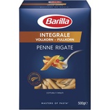 Barilla Pasta Integrale Penne Rigate – Vollkorn-Hartweizengrieß-Pasta mit natürlichen Ballaststoffen, 500g