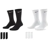 Nike Cushioned Crew-Trainingssocken White/Black 46-50