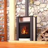 Aquaflam Vario Lend Basic Wasserführender Kaminofen Creme 11/7 kW