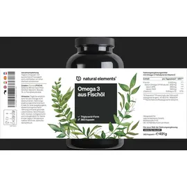 Natural Elements Omega 3 aus Fischöl Kapseln 365 St.