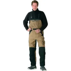 Latzhose 2524 sand/schwarz, Größe 106 - schwarz - 106