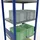 Schulte Lagertechnik Schulte Grundregal Steckregal MULTIplus250 3000 x 750 x 600 mm 7 Fachböden Kreuzstrebe RAL 5010 enzianblau/verzinkt/verzinkt
