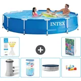 Frame Pool Rund - 366x76 Cm - 7-teilig  S193