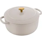 BALLARINI Bellamonte Cocotte 24 cm rund weiß