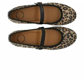Ca'Shott Cashott Riemchenballerina Elvira beige | mokka / schwarz 38
