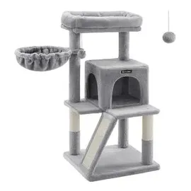 Songmics Kratzbaum 45 x 96 x 48 cm grau