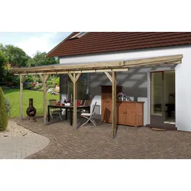 Weka Terrassenüberdachung 671 704 x 271 x 306 cm natur