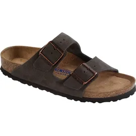 Birkenstock Arizona Mocca Weichbettung Veloursleder Schmal Unisex - Braun 40