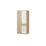 Sconto Kleiderschrank ¦ holzfarben ¦ Maße (cm): B: 90 H: 199 T: 58.0