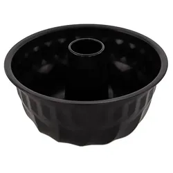 Metall-Schale "Gugelhupf", schwarz, 23 cm Ø
