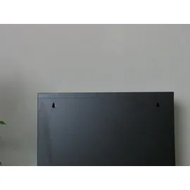 VCM ebuy24 Schuhschrank mit 6 Klappen/Türen in Metall schwarz.Fertig montiert geliefert.