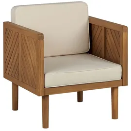 Beliani Lounge Set 5-tlg. Hellbraun