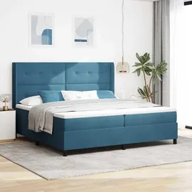 vidaXL Boxspringbett 100 x 200 cm Blau