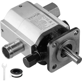 Vevor Hydraulische Holzspalterpumpe 60 L/min 2-stufige 276 bar Holzspalterpumpe 2,54 cm Einlass 1,27 cm NPT Auslass 3600 U/min hydraulische Aluminium-Zahnradpumpe für Holzspalter mit kleinem Motor Schneepflug