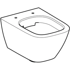 Geberit Smyle Square Wand-WC mit WC-Sitz Weiß KeraTect