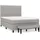 vidaXL Boxspringbett mit Matratze Hellgrau 140x200 cm Stoff