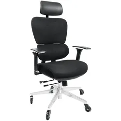 CLOUVOU ProSeat Bürostuhl Ergonomisch – Schwarz