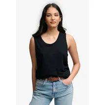 Superdry SCOOP NECK TANK Blau S