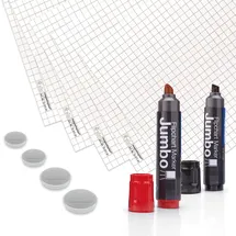 Magnetoplan Flipchart Starter Kit 1 St. Weiß/Grau/Rot/Schwarz