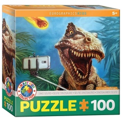 Puzzle Dinosaurier Selfie 100 Teile Puzzle, Puzzleteile bunt
